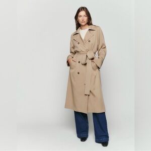 Reformation Classic Tan Trench Coat
